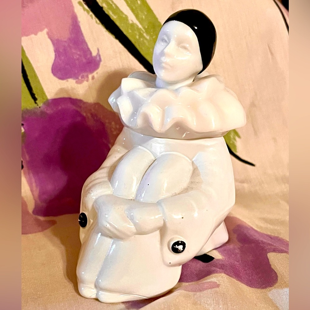 AVON Clown Collectible Bottle Pierrette Charisma Fragrance Pierrot Vintage